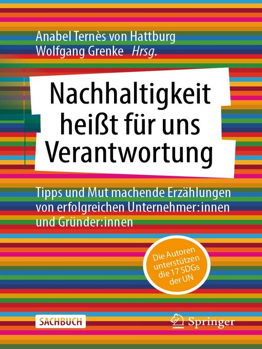 Title details for Nachhaltigkeit heißt für uns Verantwortung by Anabel Ternès von Hattburg - Available